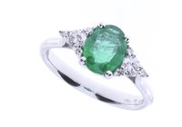 Anello Salvini Donna Love For Colour in Oro bianco Smeraldo 20078823 - 20078823